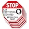 Signmission Stop Ear Protection Required Beyond, 4 inch X 4 inch, Vinyl Decal, 5PK OC-D-5PACK-4-178 - alternate 1