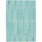 Homeroots 8' X 10' Turquoise And Pale Aqua Striped Washable Indoor Outdoor Area Rug 631572 - alternate 4
