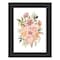 Homeroots Peachy Petals Black Framed Print Wall Art 529874 - alternate 1
