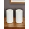 Homeroots Set of Two White Flameless Pillar Candle, 2PK 517653 - alternate 2