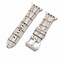 Elegani Alligator-Embossed Leather Band Compatible with Apple Watch 42mm (S10), Gray, Black Buckle LAT4-GRY-BLK-42S10 - alternate 1