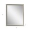 Homeroots 30" Silver Solid Wood Framed Accent Mirror 632823 - alternate 2