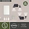 Vaxcel Mason 2 Light Farmhouse Black Bathroom Vanity Fixture Clear Glass W0411 - alternate 5