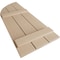 Ekena Millwork Rough Sawn 3 Board Joined Board-n-Batten w/Quarter Round Arch Top Faux Wood Shutters, 16 1/2"Wx62"H SHUBJQ16X62RSPR - alternate 3