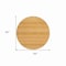Homeroots 8' Wheat And Gold Round Striped Washable Indoor Outdoor Area Rug 610626 - alternate 4