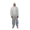 Vguard Disposable Coveralls, Hooded, Microporous, Elastic Wrist, Boots Ankle, Serged Seam, White, 25 PK BC20B13 - alternate 1