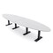 Skutchi Designs 14ft Oval Conference Table With Power | Harmony Series | 12 Person Meeting Room Table HAR-OVL-48X168-T.BK-WA7976-NA - alternate 1