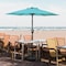 Simple Deluxe 7.5ft Patio Umbrella Outdoor Table Market Yard Umbrella with Push Button Tilt/Crank, 6 Sturdy Ribs LGBRLA7TUQ - alternate 3
