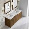 James Martin Vanities Bellshire 72" Double Vanity, Honey Oak w/ 3 CM Eternal Jasmine Pearl Silestone Top 660-V72-HNO-3EJP - alternate 3