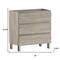 Homeroots 36" Natural Wood Freestanding Bathroom Vanity With White Sink And Three Drawers 624153 - alternate 2