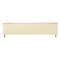 Homeroots 90" Ivory Velvet Sofa And Toss Pillows With Gold Legs 489538 - alternate 3