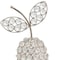 Homeroots 10" Silver and Faux Crystal Decorative Pear Tabletop Sculpture 354778 - alternate 3