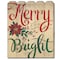 Homeroots Merry and Bright Unframed Print Wall Art 404802 - alternate 1