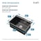 Wrightmaster 27 in. Drop-In Single Bowl 20 Gauge Black Stainless Steel Kitchen Sink with Drain and Hook ZOR-BL02D-271908 - alternate 4