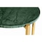 Homeroots 21" Green and Gold Marble and Metal Round End Table 632678 - alternate 4