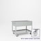 Pucel Tray Top Box Truck, 30 in W x 48 in D x 37 in H, 12 in Deep Box, Semi-Steel Casters, Light Blue TT-3048-12S - alternate 1