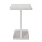 Homeroots 22" White Marble Pedestal End Table 569941 - alternate 3