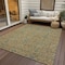 Homeroots 8' X 10' Orange Blue And Green Floral Washable Indoor Outdoor Area Rug 604628 - alternate 3