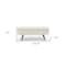 Homeroots 44" Beige and Brown Linen Upholstered Storage Bench with Flip Top 555443 - alternate 4