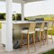 Koolmore 90 in. Outdoor Kitchen Suite with White Stone Counter and Sides, 4-Burner Low-Profile Grill KM-OKI-1595 - alternate 5