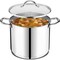 Emporio Kitchen Stainless Steel 12QT Stockpot with Glass Lid, Even-Heat Base, Riveted Handles, Oven Safe EMPKSSTKP12 - alternate 1