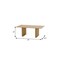Homeroots 79" Natural Solid Wood Sled Base Dining Table 712136 - alternate 4