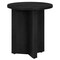 Homeroots 22" Black Wood Round End Table 544243 - alternate 3