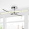 Jonathan Y Crucis 31.5 in. Modern Metal Integrated LED Semi Flush Mount, Chrome JYL7031A - alternate 3