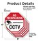 Signmission No Trespassing Monitored By CCTV, 6 inch X 6 inch, Vinyl Decal, 5PK OC-D-5PACK-6-33 - alternate 2
