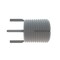 Zoro Select Key Locking Insert, Heavy Wall, 4 Keys, 9/16"-12 Int Thrd Sz, 3/4"-16 Ext Thrd Sz, Steel, 10 PK 216-065907 - alternate 2