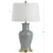 Jonathan Y Julian 29" Traditional Classic Ceramic Urn LED Table Lamp, Gray JYL4026C - alternate 3
