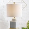 Jonathan Y Cleo 21.5" Ceramic/Metal Ginger Jar LED Table Lamp, White/Navy JYL3043A - alternate 4