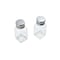 Farberware Salt and Pepper Shakers Clear Glass/Stainless Steel Clear 5216093 - alternate 2