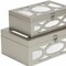 Homeroots Set of Two Champagne Mirrored Glass And Wood Box With Lid, 2PK 399673 - alternate 4