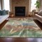 Homeroots 8' X 10' Beige And Copper Abstract Washable Indoor Outdoor Area Rug 631332 - alternate 2