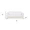 Homeroots 89" White Top Grain Leather Reclining Sofa And Storage 720404 - alternate 6
