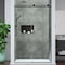 Anzzi 48in Reversible Frameless Sliding Glass Shower Door w/ Soft-Close System Matte Black Finish SD-AZ20-01MB - alternate 1