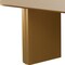 Homeroots 86" Natural Solid Wood Pedestal Base Oval Dining Table 720702 - alternate 2