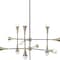Homeroots Gold And Black Sputnik Multi Light Metal and Glass Dimmable Chandelier 611352 - alternate 3
