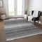 Homeroots 3' X 5' Gray And Charcoal Abstract Washable Indoor Outdoor Area Rug 599964 - alternate 4