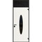 Vdomdoors Front Exterior Prehung Steel Door Ronex1277 Black Enamel Transom Window Sidelite Stainless Inserts RONEX1277EXD-BLK-W36xH80+16-LH-I - alternate 1