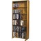 Wood Shed The Wood Shed Solid Oak 6 Row Dowel DVD Cabinet Tower Capacity 80 DVD's Honey Oak Finish 615-24 - alternate 1