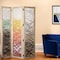 Homeroots 72" Natural Solid Wood Folding Three Panel Screen Room Divider 342767 - alternate 3