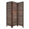 Homeroots 72" Brown Wood Folding Three Panel Screen Room Divider 274852 - alternate 1