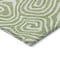 Homeroots 9' X 12' Artichoke Green And Ivory Abstract Washable Indoor Outdoor Area Rug 598942 - alternate 3