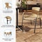 Flash Furniture Lila  Beige Rattan Indoor-Outdoor Restaurant Stack Chair, PK2 2-TLH-037-BGE-GG - alternate 8