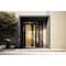 Vdomdoors Aluminum Door Cynex 6116 Black Entry Steel Metal Modern Painted W14+36+14xH80+14 Left Inswing CYNEX6116EXD-OAK-W14+36+14xH80+14-LH-I - alternate 4