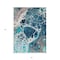 Homeroots 5' X 8' Teal Blue And Navy Blue Nautical Washable Indoor Outdoor Area Rug 581510 - alternate 4