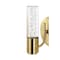 Jonathan Y Bolha 5.5" 1-Light Minimalist Modern Bubble Acrylic/Iron Integrated LED Vanity Light, Brass Gold JYL7222B - alternate 4