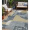 Homeroots 5' X 8' Gray And Gold Geometric Washable Indoor Outdoor Area Rug 617915 - alternate 1
